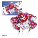 Set palloncini in foil cuori orsi ti amo