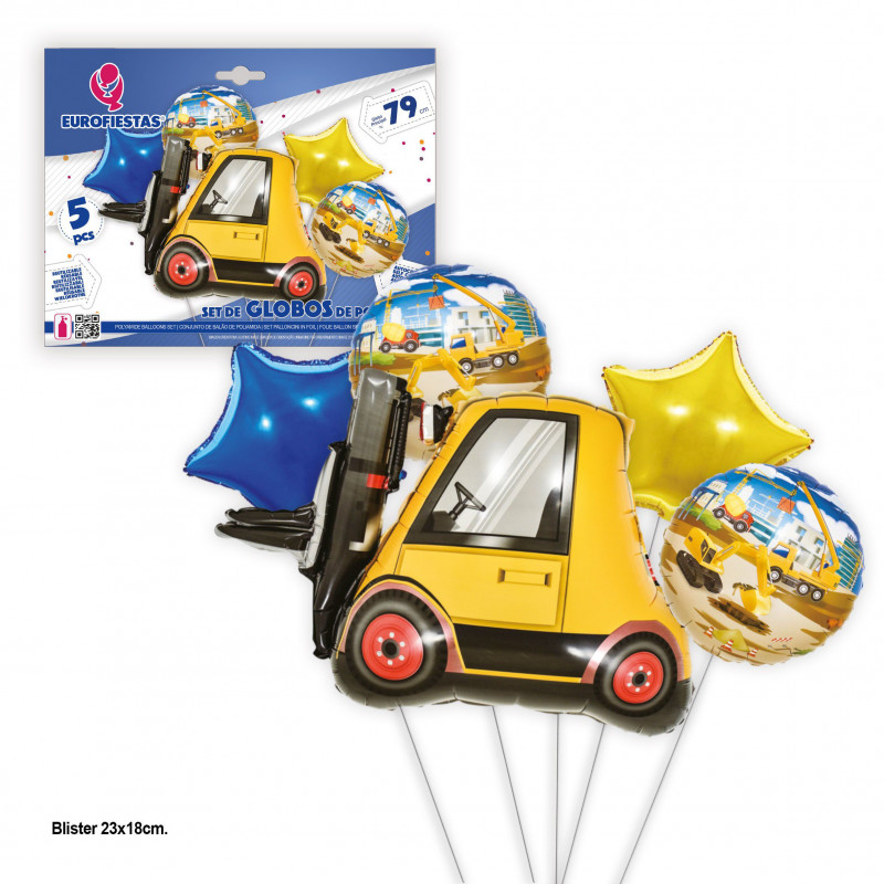 Set di palloncini foil carrello elevatore
