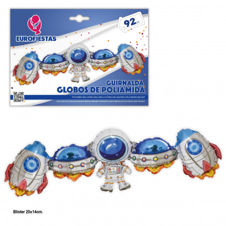Globos foil ghirlanda astronauta