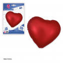 Globo foil cuore 45 cm rosso opaco