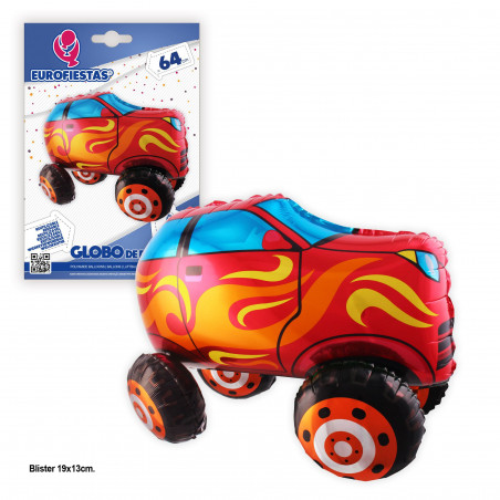 Globo foil auto in piedi 64 cm rosso