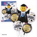 Set palloncini foil laurea smiley
