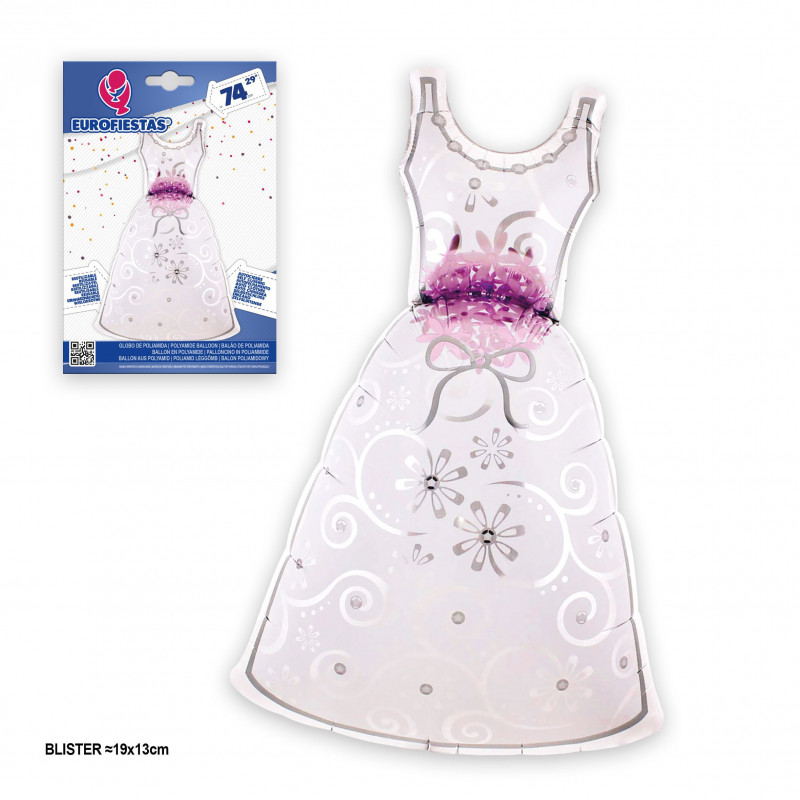 Globo foil abito da sposa 74cm