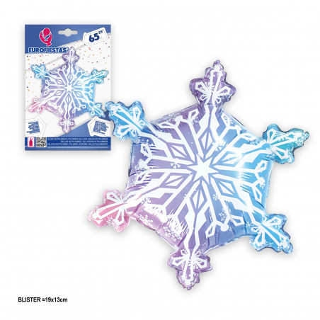 Palloncino foil fiocco di neve 65cm