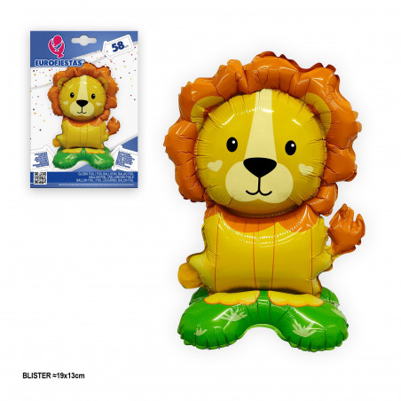 Globo foil con piede leone 58 cm