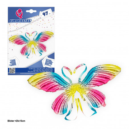 Palloncino foil ali di farfalla toni 97 cm