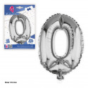 Globo foil 80 cm argento n. 0