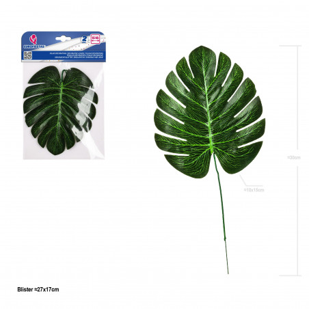 Foglia decorativa tropicale 18cm 2pz