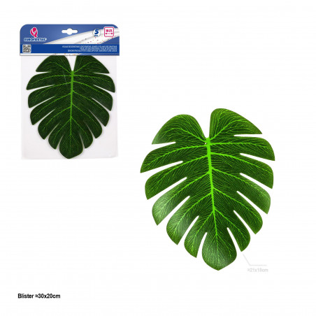 Foglia decorativa tropicale 21cm 5pz