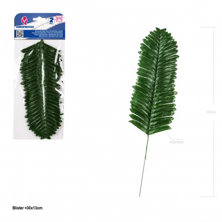 Foglia di cica decorativa 22cm 2pz