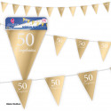 Ghirlanda di stendardi della collezione oro del 50° compleanno