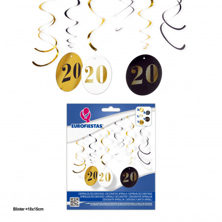 Spirali decora. nero oro cerchi 20