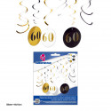 Spirali Decora. Cerchi oro nero 60