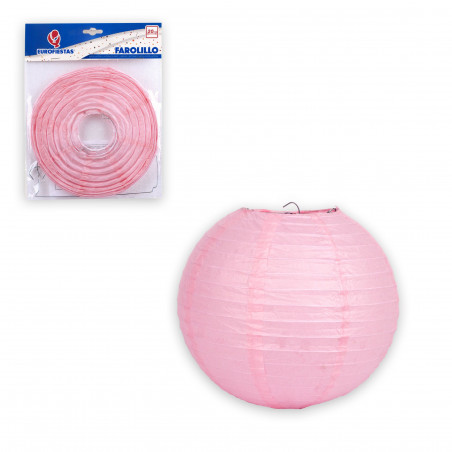 Lanterna tonda 20cm rosa