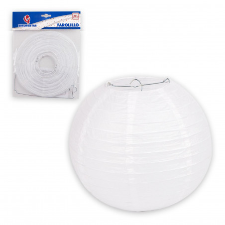 Lanterna tonda 30cm bianca