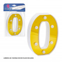 Numero LED 16 cm oro 0
