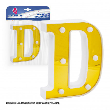 Lettera LED 16cm oro d