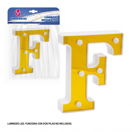 Lettera LED 16cm oro f