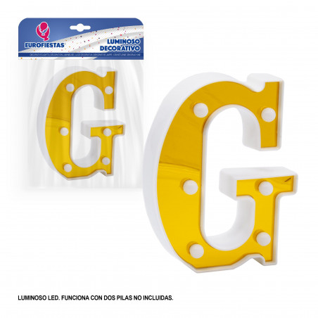 Lettera LED 16cm oro g