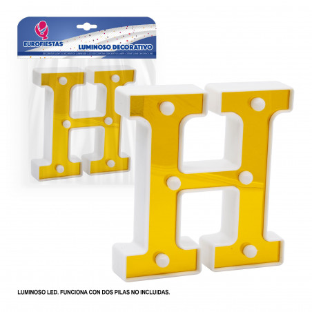 Lettera LED 16cm oro h