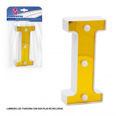 Lettera LED 16cm oro i