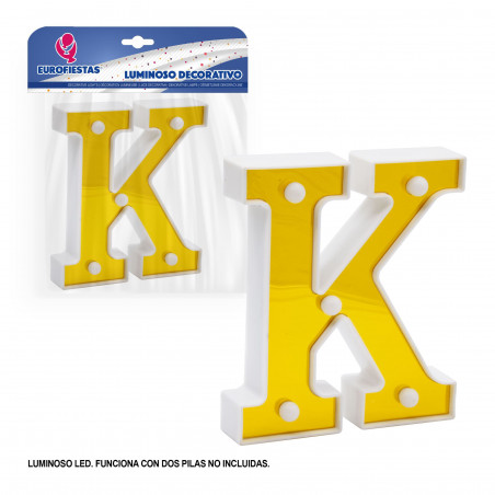 Lettera LED 16 cm oro k