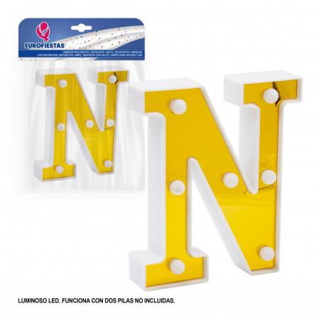 Lettera LED 16cm oro n