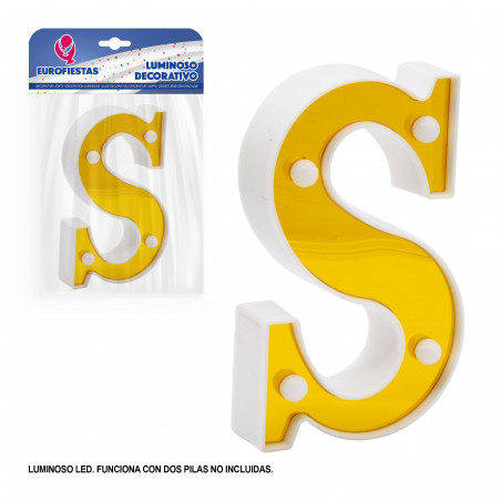 Lettera LED 16cm oro s