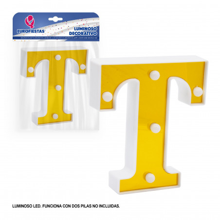 Lettera LED 16cm oro t