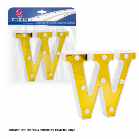 Lettera LED 16cm oro w