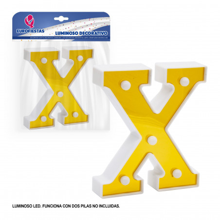 Lettera LED 16 cm oro x