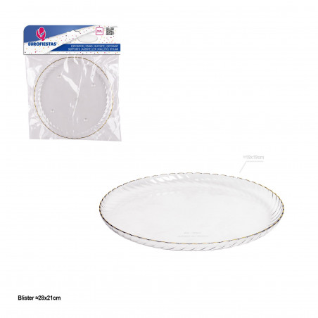 Vassoio di plastica rotondo 19cm piccolo
