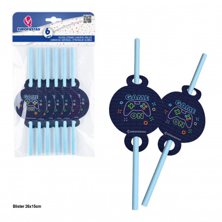 Straws 6 pezzi col game on