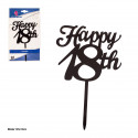 Topper nero felice 18esimo