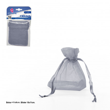 Borsa in poliestere 5 115x90mm argento