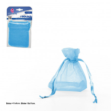 Borsa in poliestere 5 115x90mm celeste