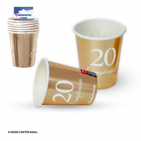 Vaso collezione oro 20 compleanno
