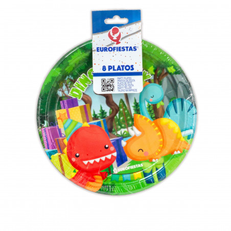 Piatto 18cm collezione dino party