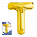 Globo foil lettera t altezza 80cm.