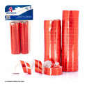 Serpentine 36 rotoli metalizzati rossi