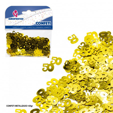 Coriandoli scintillanti 50 oro