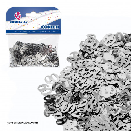Coriandoli scintillanti 60 argento