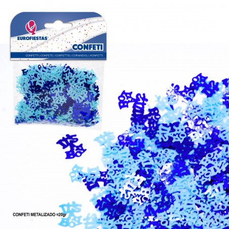 Coriandoli scintillanti è un ragazzo blu
