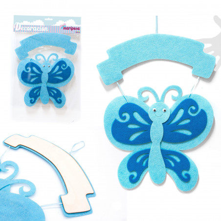 Decorazione farfalla blu