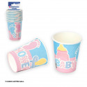 Vaso baby shower color pastello