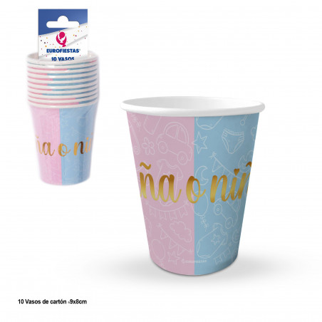 Vaso baby shower colori bambino o bambina