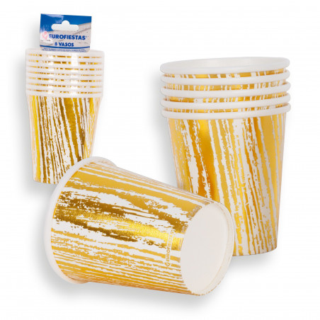 Vasi collezione strisce oro