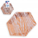 Piatti collezione venature oro rosa
