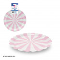 Piatto torta sun 18cm rosa