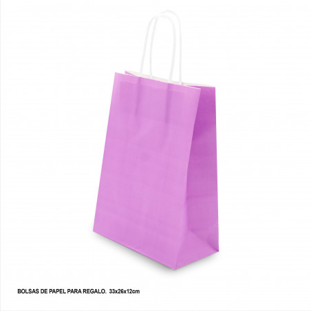 Sacchetto di carta 33x26x12cm viola